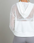 Active Net Shirt - חולצת רשת בשילוב קפוצ׳ון ארכיון